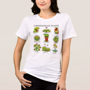 Lieve Vleesetende Planten Tri-Blend Shirt