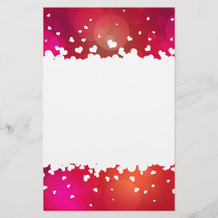 Lieve Vliegende Hearts Border Stationery Letterhea Briefpapier