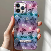 Lieve Vlinder Daisy Meisjesachtig Gepersonaliseerd Case-Mate iPhone Case