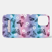 Lieve Vlinder Daisy Meisjesachtig Gepersonaliseerd Case-Mate iPhone Case (Achterkant (horizontaal))