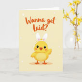 Lieve Vogel Vraagkaart Kaart (Gele Bloem)