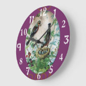 Lieve vogels gaan Papa Tijd voor eenvoudige basisb Grote Klok (Hoek)