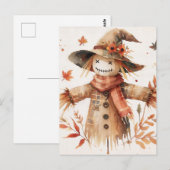Lieve Vogelverschrikker Lachende Waterverf Briefkaart (Voorkant / Achterkant)