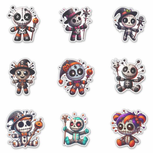 Lieve Voodoo Pop Stickers (Voorkant)