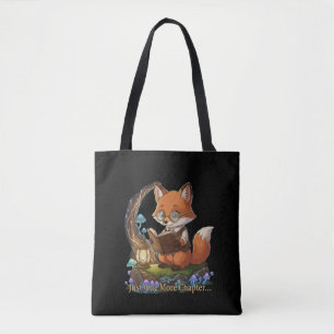 Lieve Vos Boekenwurm "Eén Hoofdstuk Maar" Whimsic Tote Bag