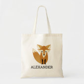 Lieve Vos Kinderen Persoonlijk Tote Bag (Voorkant)