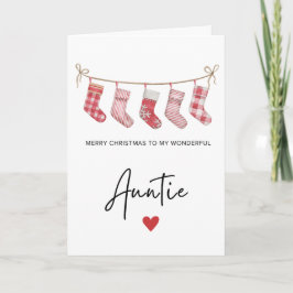 Lieve Vrolijk Kerstmis Tante Vouwkaart Feestdagen Kaart