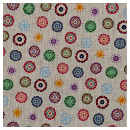 Lieve vrolijke kleurrijke boho kerstpatroon stof