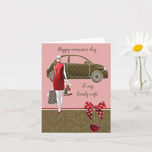 Lieve vrouw geweldig kaart (Kleine Plant)