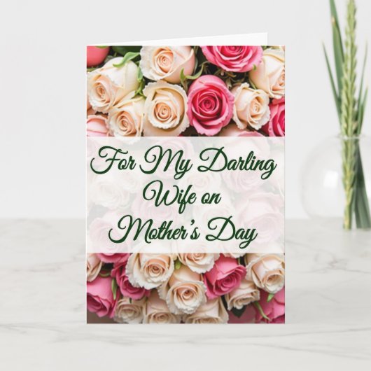 Lieve vrouw Moederdag kaart (Voorkant)