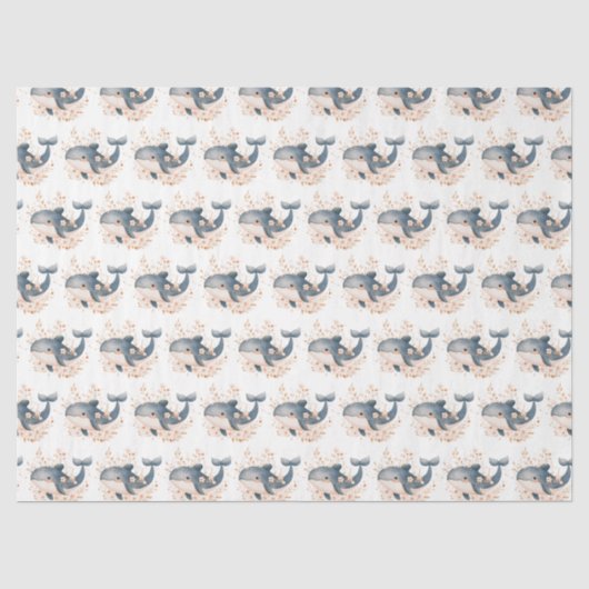 Lieve Walvis Tissuepapier (Voorkant)
