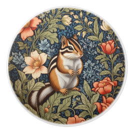 Lieve Wangzameel William Morris geïnspireerd bloem Keramische Knop
