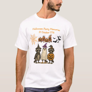 Lieve Wasbeer Halloween Feest 1776 – Grappig Griez T-shirt
