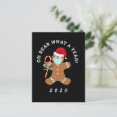 Lieve wat een jaar grappige Kerstmis 2020 Briefkaart (Staand voorkant)