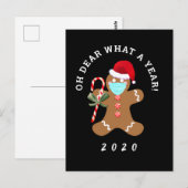 Lieve wat een jaar grappige Kerstmis 2020 Briefkaart (Voorkant / Achterkant)