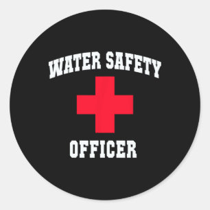 Lieve Waterveiligheidsfunctionaris Strand Scu Zwem Ronde Sticker
