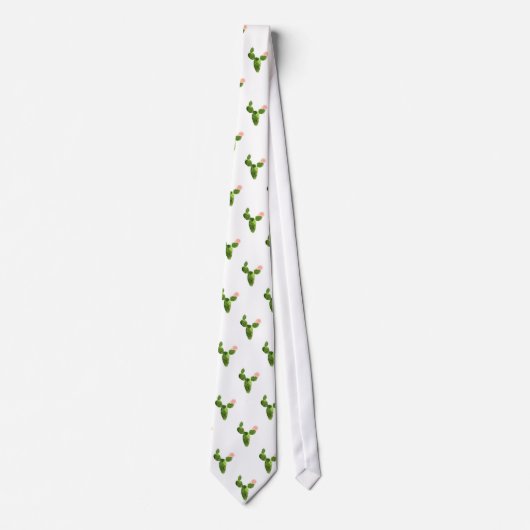 Lieve waterverf cactus stropdas (Voorkant)