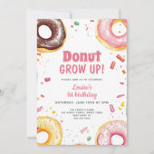 Lieve Waterverf Donuts 1e verjaardag Kaart (Voorkant)