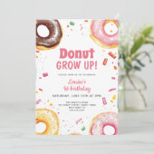 Lieve Waterverf Donuts 1e verjaardag Kaart (Staand voorkant)