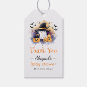 Lieve Waterverf Geest Gothic Baby Borrel Cadeaulabel (Voorkant)