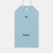 Lieve Waterverf Kabouter Verjaardagsviering Cadeaulabel (Achterkant)