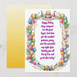 Lieve Waterverf Thanksgiving Verjaardagskaart Kaart