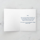Lieve waterverf Vaderdag-groet Kaart (Binnen)