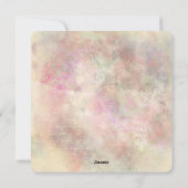 Lieve Waterverf, wilde bloemen in een hartfeestdag Feestdagenkaart (Achterkant)