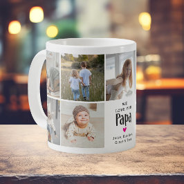 Lieve 'We Love You Papa' Fotocollage Koffiemok
