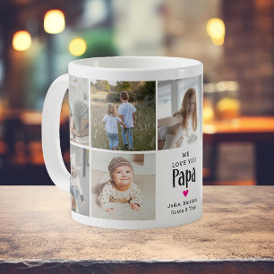 Lieve 'We Love You Papa' Fotocollage Koffiemok
