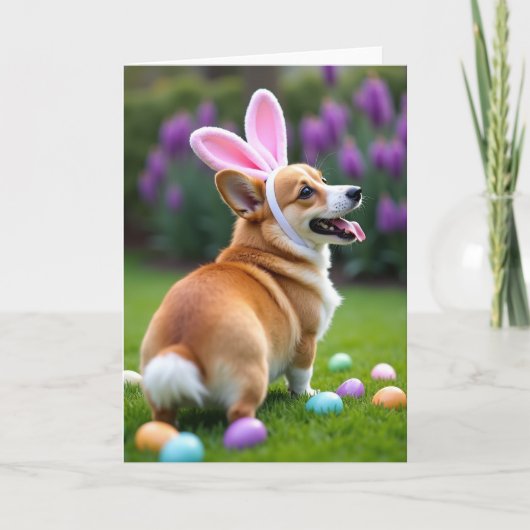 Lieve Welp Lente Viering Kaart (Voorkant)