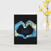 Lieve wereld, het spijt me  kaart (Gele Bloem)