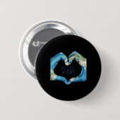 Lieve wereld, het spijt me  ronde button 5,7 cm (Voorkant /achterkant)