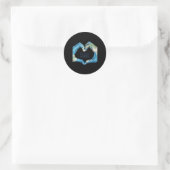 Lieve wereld, het spijt me ronde sticker (Tas)