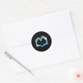 Lieve wereld, het spijt me ronde sticker (Envelop)