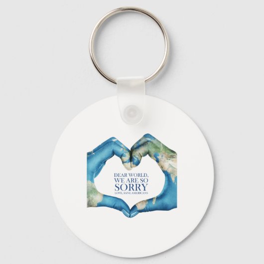 Lieve wereld, het spijt me sleutelhanger (Voorkant)