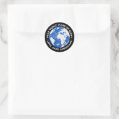 Lieve wereld, het spijt ons zo ronde sticker (Tas)