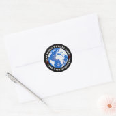 Lieve wereld, het spijt ons zo ronde sticker (Envelop)
