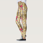Lieve West-Afrikaanse printrechte tinten Leggings (Links)