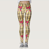 Lieve West-Afrikaanse printrechte tinten Leggings (Voorkant)