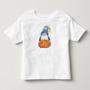 Lieve Whimsical Herfst Kabouter met Pompoen Kinder Shirts
