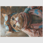 Lieve Whimsical Kat Steampunk Beschermbril AY2 Dec Tissuepapier (Voorkant)