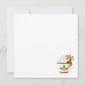 Lieve Whimsical Winterstad Kerstkaart Kaart (Achterkant)