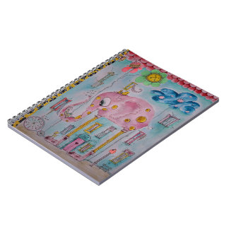 Lieve Whimsicale Kinder Illustratie Notitieboek