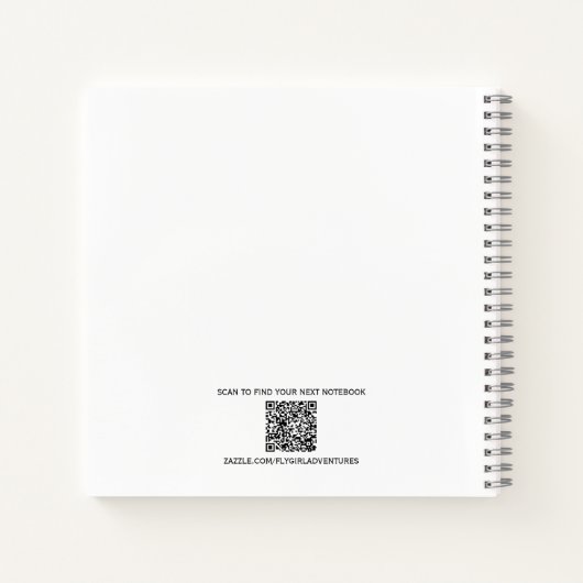 Lieve Whimsische Ruimtevaarder, Planeet Buitenruim Notitieboek (Achterkant)