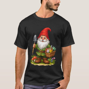 Lieve Whimsische Sprookjestuin Kabouter Illustrati T-shirt