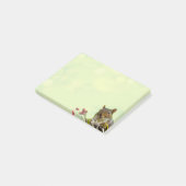 Lieve wilde eekhoorn op limoengroen post-it® notes (Schuin)