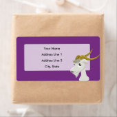 Lieve wilde geit cartoon etiket (Insitu)
