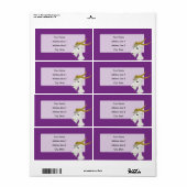 Lieve wilde geit cartoon etiket (Full Sheet)