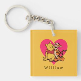Lieve Winnie de Poeh & Tigger Sleutelhanger